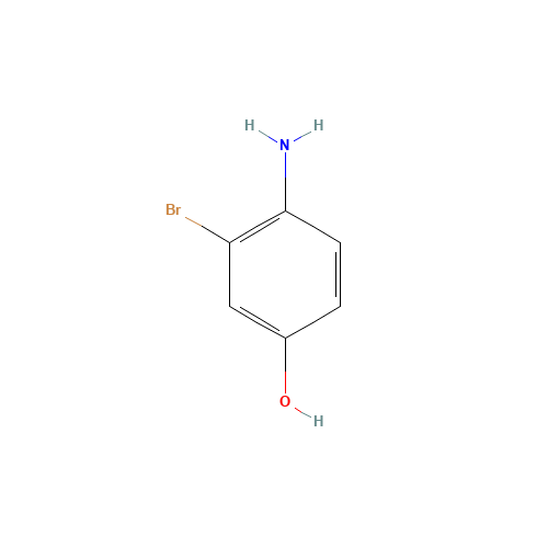 4-amino-3-bromophenol (CAS: 74440-80-5) - Chemical Structure and Molecular Formula 