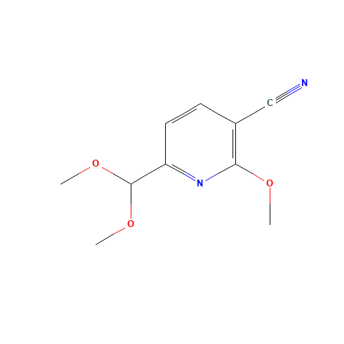 6-(dimethoxymethyl)-2-methoxypyridine-3-carbonitrile (CAS: 1310948-46-9) - Related Chemical Product