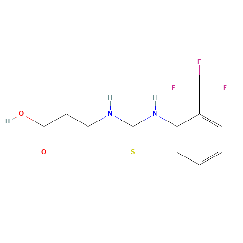 3-[[2-(trifluoromethyl)phenyl]carbamothioylamino]propanoic acid (CAS: 519056-57-6) - Related Chemical Product