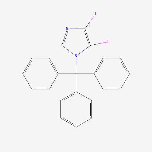 4,5-diiodo-1-tritylimidazole (CAS: 959034-55-0) - Chemical Structure and Molecular Formula 