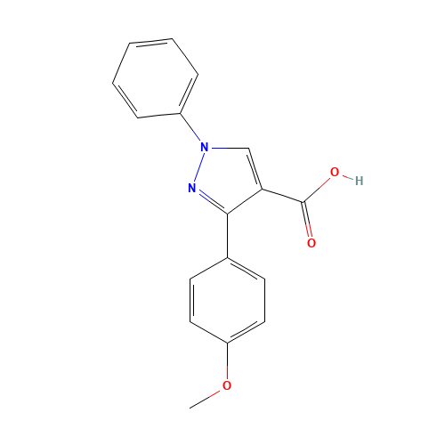 3-(4-methoxyphenyl)-1-phenylpyrazole-4-carboxylic acid (CAS: 372107-36-3) - Related Chemical Product