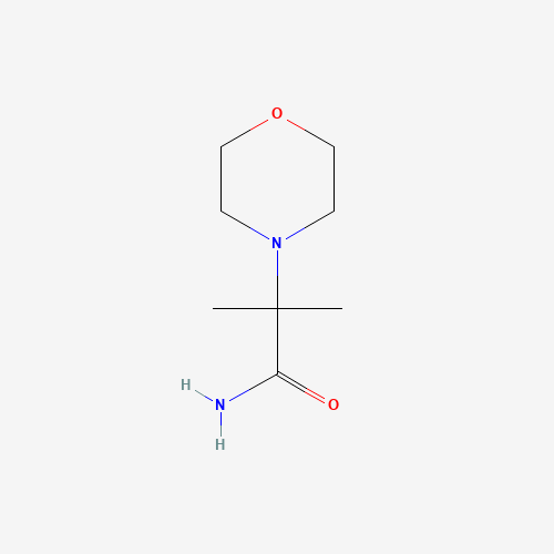 2-methyl-2-morpholin-4-ylpropanamide (CAS: 179873-11-1) - Chemical Structure and Molecular Formula 