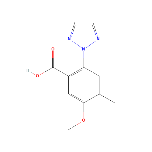 5-methoxy-4-methyl-2-(triazol-2-yl)benzoic acid (CAS: 1429776-75-9) - Related Chemical Product