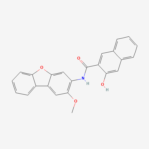 3-hydroxy-N-(2-methoxydibenzofuran-3-yl)naphthalene-2-carboxamide (CAS: 2672-81-3) - Related Chemical Product