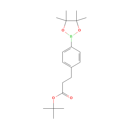 tert-butyl 3-[4-(4,4,5,5-tetramethyl-1,3,2-dioxaborolan-2-yl)phenyl]propanoate (CAS: 872054-15-4) - Related Chemical Product