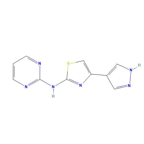 4-(1H-pyrazol-4-yl)-N-pyrimidin-2-yl-1,3-thiazol-2-amine (CAS: 1235313-26-4) - Related Chemical Product