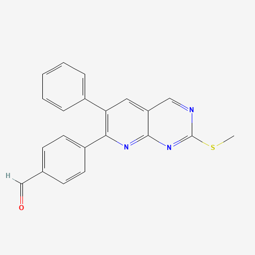 4-(2-methylsulfanyl-6-phenylpyrido[2,3-d]pyrimidin-7-yl)benzaldehyde (CAS: 867353-44-4) - Related Chemical Product