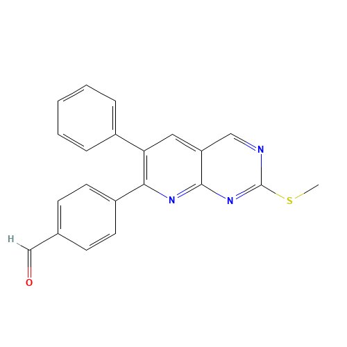 4-(2-methylsulfanyl-6-phenylpyrido[2,3-d]pyrimidin-7-yl)benzaldehyde (CAS: 867353-44-4) - Related Chemical Product