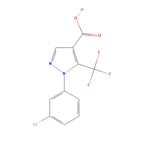1-(3-chlorophenyl)-5-(trifluoromethyl)pyrazole-4-carboxylic acid (CAS: 98534-82-8) - Related Chemical Product