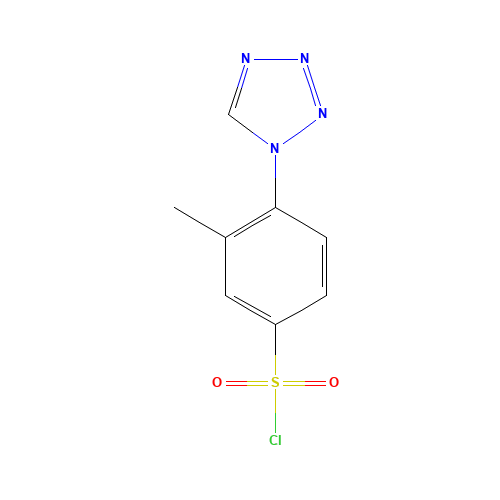3-methyl-4-(tetrazol-1-yl)benzenesulfonyl chloride (CAS: 1099632-63-9) - Related Chemical Product