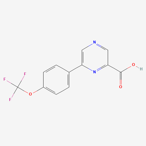 6-[4-(trifluoromethoxy)phenyl]pyrazine-2-carboxylic acid (CAS: 1258269-13-4) - Related Chemical Product