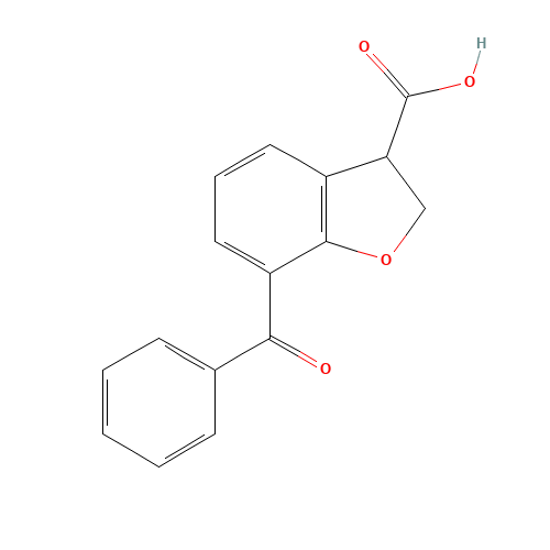7-benzoyl-2,3-dihydro-1-benzofuran-3-carboxylic acid (CAS: 93670-36-1) - Related Chemical Product
