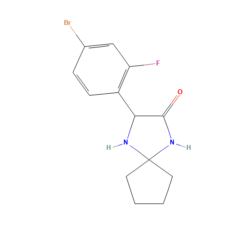 2-(4-bromo-2-fluorophenyl)-1,4-diazaspiro[4.4]nonan-3-one (CAS: 1272755-90-4) - Related Chemical Product