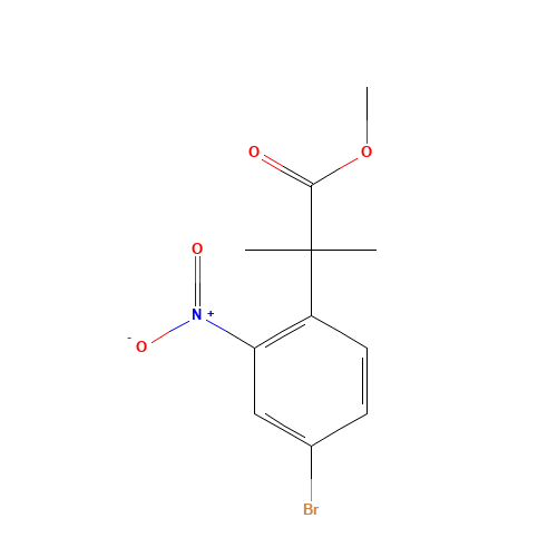 methyl 2-(4-bromo-2-nitrophenyl)-2-methylpropanoate (CAS: 544709-66-2) - Related Chemical Product