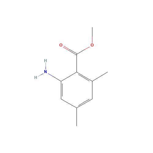 methyl 2-amino-4,6-dimethylbenzoate (CAS: 35490-78-9) - Chemical Structure and Molecular Formula 