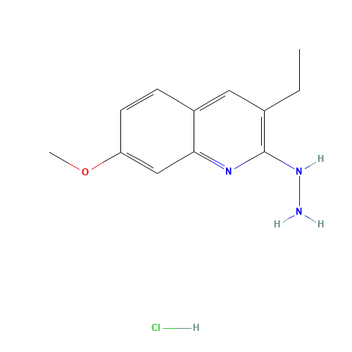 (3-ethyl-7-methoxyquinolin-2-yl)hydrazine;hydrochloride (CAS: 1017147-59-9) - Related Chemical Product