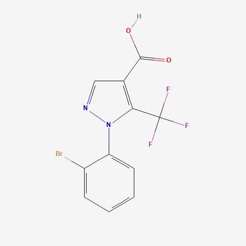 1-(2-bromophenyl)-5-(trifluoromethyl)pyrazole-4-carboxylic acid (CAS: 497833-14-4) - Related Chemical Product