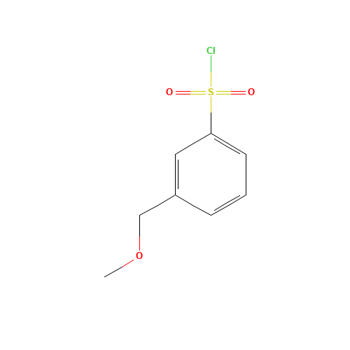 3-(methoxymethyl)benzenesulfonyl chloride (CAS: 1033865-73-4) - Chemical Structure and Molecular Formula 