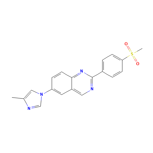 6-(4-methylimidazol-1-yl)-2-(4-methylsulfonylphenyl)quinazoline (CAS: 1201902-08-0) - Related Chemical Product