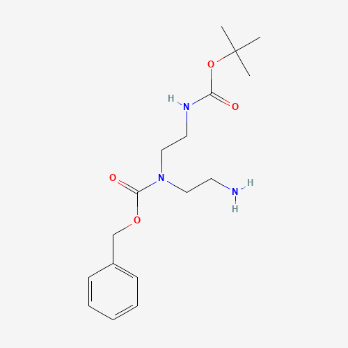 benzyl N-(2-aminoethyl)-N-[2-[(2-methylpropan-2-yl)oxycarbonylamino]ethyl]carbamate (CAS: 1019333-29-9) - Related Chemical Product