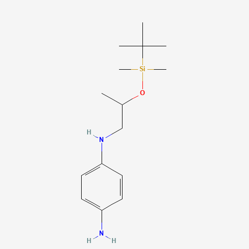 4-N-[2-[tert-butyl(dimethyl)silyl]oxypropyl]benzene-1,4-diamine (CAS: 890051-98-6) - Related Chemical Product