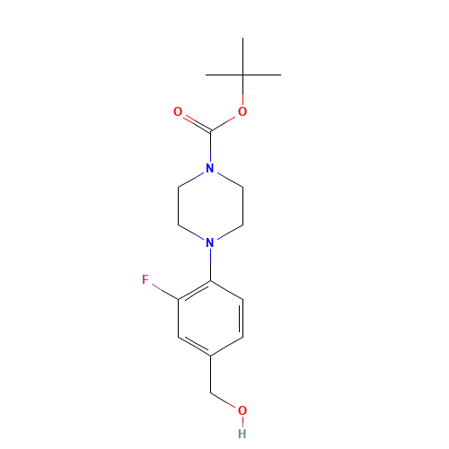 tert-butyl 4-[2-fluoro-4-(hydroxymethyl)phenyl]piperazine-1-carboxylate (CAS: 1364341-92-3) - Related Chemical Product