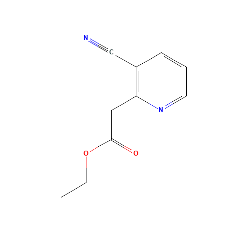 ethyl 2-(3-cyanopyridin-2-yl)acetate (CAS: 86369-48-4) - Chemical Structure and Molecular Formula 