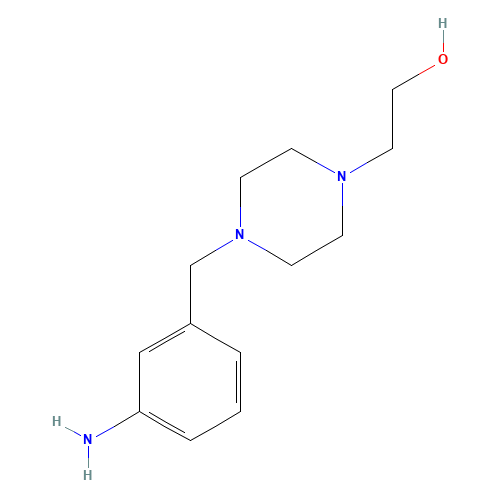2-[4-[(3-aminophenyl)methyl]piperazin-1-yl]ethanol (CAS: 919021-34-4) - Related Chemical Product