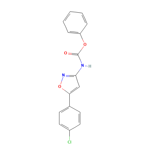 phenyl N-[5-(4-chlorophenyl)-1,2-oxazol-3-yl]carbamate (CAS: 1432036-87-7) - Related Chemical Product