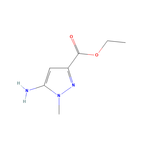 ethyl 5-amino-1-methylpyrazole-3-carboxylate (CAS: 70500-80-0) - Chemical Structure and Molecular Formula 