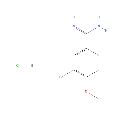 3-bromo-4-methoxybenzenecarboximidamide;hydrochloride (CAS: 126007-99-6) - Related Chemical Product