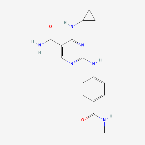 4-(cyclopropylamino)-2-[4-(methylcarbamoyl)anilino]pyrimidine-5-carboxamide (CAS: 1198301-51-7) - Related Chemical Product