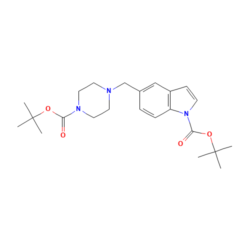 tert-butyl 5-[[4-[(2-methylpropan-2-yl)oxycarbonyl]piperazin-1-yl]methyl]indole-1-carboxylate (CAS: 479065-28-6) - Related Chemical Product