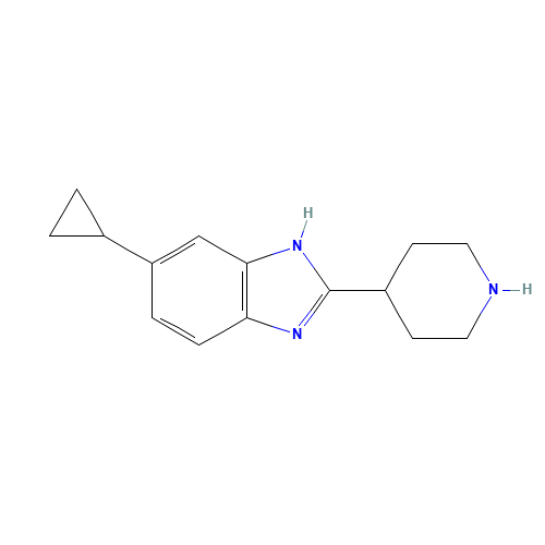 6-cyclopropyl-2-piperidin-4-yl-1H-benzimidazole (CAS: 1350355-84-8) - Related Chemical Product