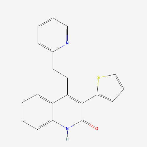 4-(2-pyridin-2-ylethyl)-3-thiophen-2-yl-1H-quinolin-2-one (CAS: 1263051-81-5) - Related Chemical Product