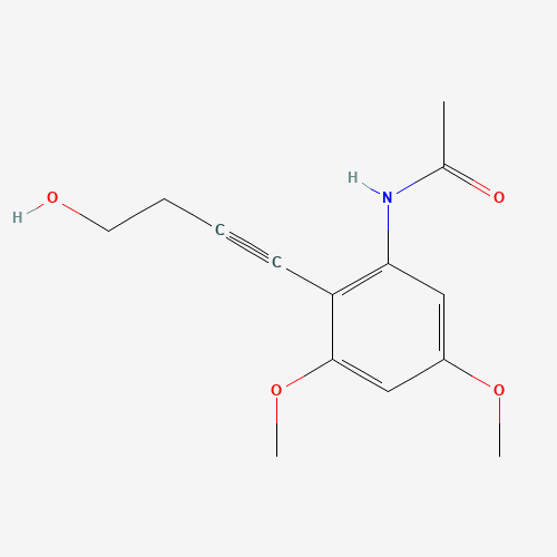 N-[2-(4-hydroxybut-1-ynyl)-3,5-dimethoxyphenyl]acetamide (CAS: 1373753-72-0) - Related Chemical Product