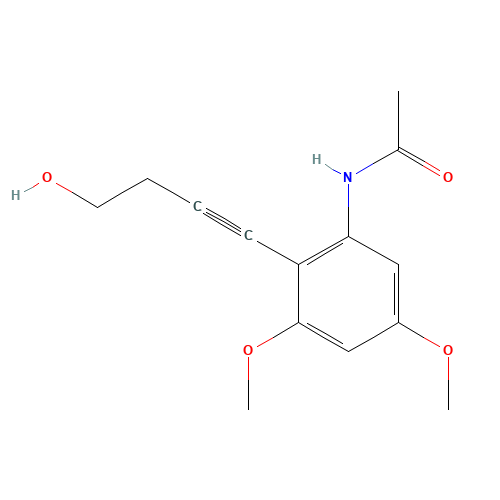 N-[2-(4-hydroxybut-1-ynyl)-3,5-dimethoxyphenyl]acetamide (CAS: 1373753-72-0) - Related Chemical Product
