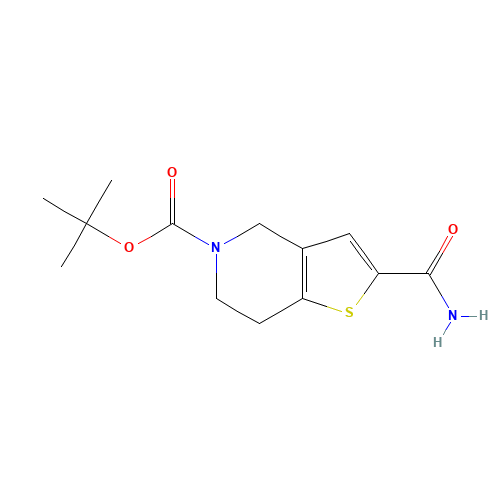 tert-butyl 2-carbamoyl-6,7-dihydro-4H-thieno[3,2-c]pyridine-5-carboxylate (CAS: 230301-61-8) - Related Chemical Product