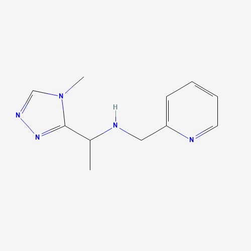 1-(4-methyl-1,2,4-triazol-3-yl)-N-(pyridin-2-ylmethyl)ethanamine (CAS: 1156624-64-4) - Related Chemical Product