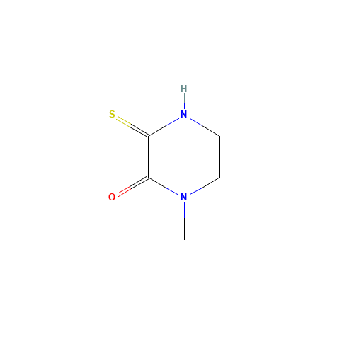 4-methyl-2-sulfanylidene-1H-pyrazin-3-one (CAS: 1187017-34-0) - Chemical Structure and Molecular Formula 