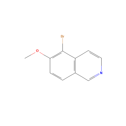 5-bromo-6-methoxyisoquinoline (CAS: 366445-82-1) - Chemical Structure and Molecular Formula 