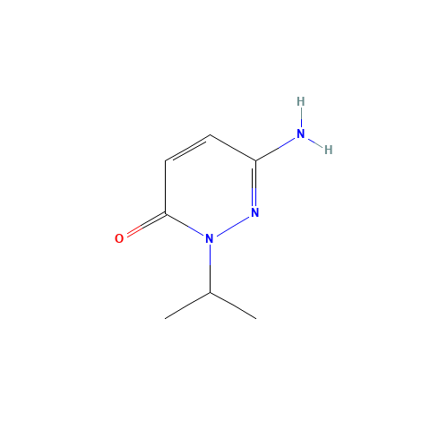 6-amino-2-propan-2-ylpyridazin-3-one (CAS: 143128-75-0) - Chemical Structure and Molecular Formula 