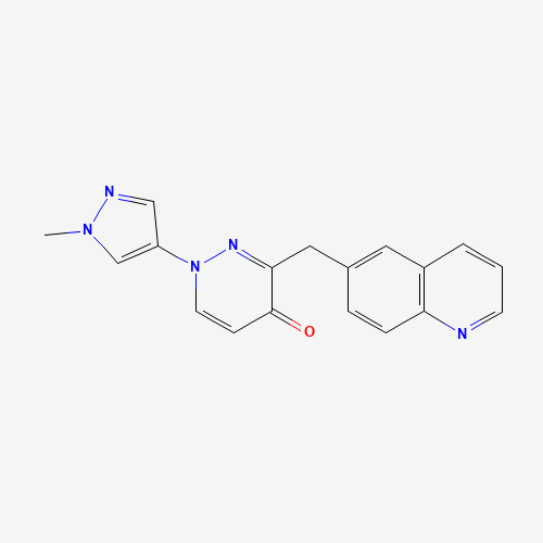 1-(1-methylpyrazol-4-yl)-3-(quinolin-6-ylmethyl)pyridazin-4-one (CAS: 1314381-12-8) - Related Chemical Product