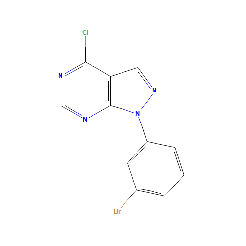 1-(3-bromophenyl)-4-chloropyrazolo[3,4-d]pyrimidine (CAS: 650628-17-4) - Related Chemical Product