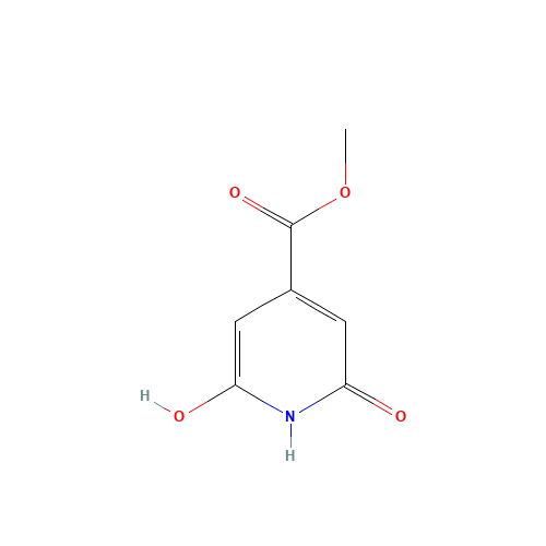 methyl 2-hydroxy-6-oxo-1H-pyridine-4-carboxylate (CAS: 56055-56-2) - Chemical Structure and Molecular Formula 