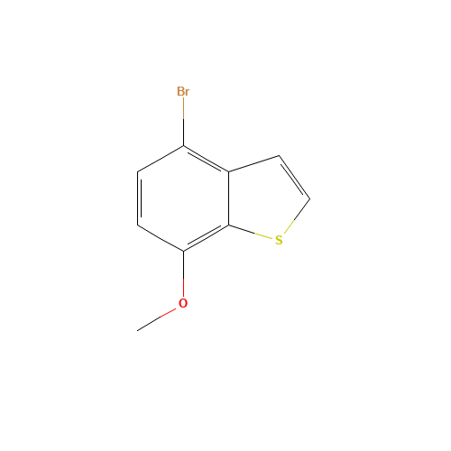 4-bromo-7-methoxy-1-benzothiophene (CAS: 88791-12-2) - Chemical Structure and Molecular Formula 