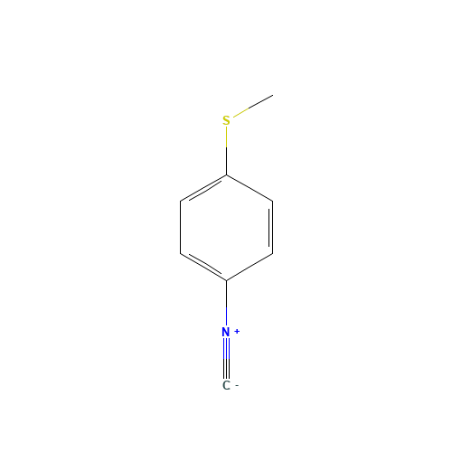 1-isocyano-4-methylsulfanylbenzene (CAS: 463946-41-0) - Chemical Structure and Molecular Formula 