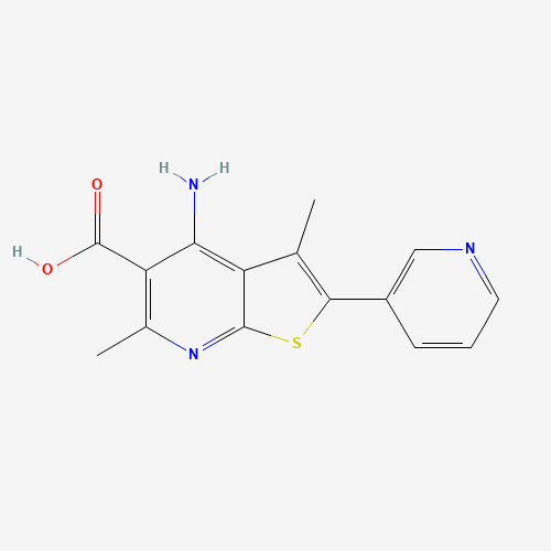 4-amino-3,6-dimethyl-2-pyridin-3-ylthieno[2,3-b]pyridine-5-carboxylic acid (CAS: 1312594-32-3) - Related Chemical Product