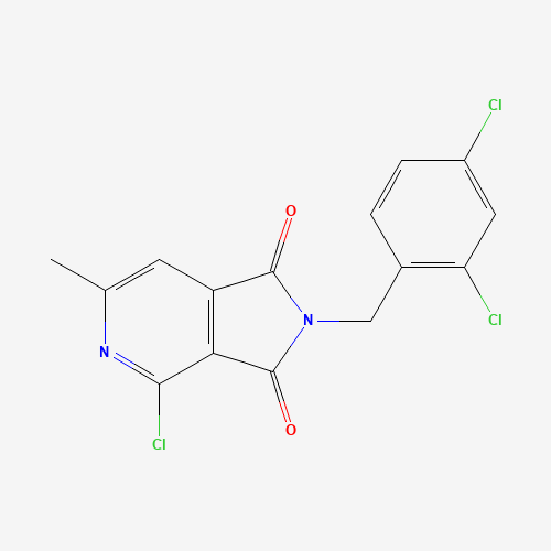 4-chloro-2-[(2,4-dichlorophenyl)methyl]-6-methylpyrrolo[3,4-c]pyridine-1,3-dione (CAS: 261363-78-4) - Related Chemical Product