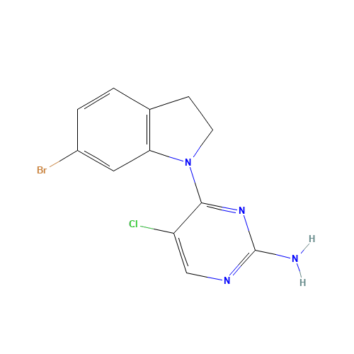 4-(6-bromo-2,3-dihydroindol-1-yl)-5-chloropyrimidin-2-amine (CAS: 1202764-87-1) - Related Chemical Product